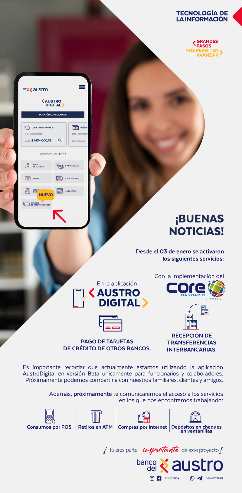 ARTE-TECNOLOGÍA-CORE-BANCARIO-BUENAS NOTICIAS